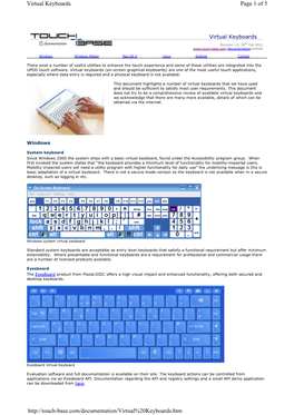 Page 1 of 5 Virtual Keyboards