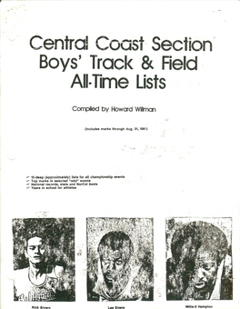 Central Coast, Section" Boys' Track & Field