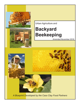 Urban Agriculture and Backyard Beekeeping Amended November 2018