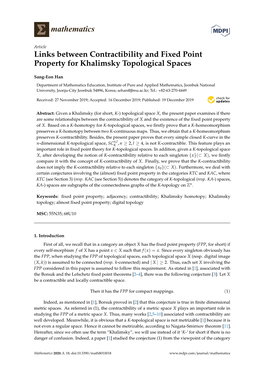 Links Between Contractibility and Fixed Point Property for Khalimsky Topological Spaces