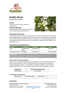 Buddha Wood Eremophilia Mitchelli