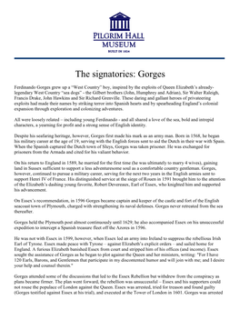 The Signatories: Gorges