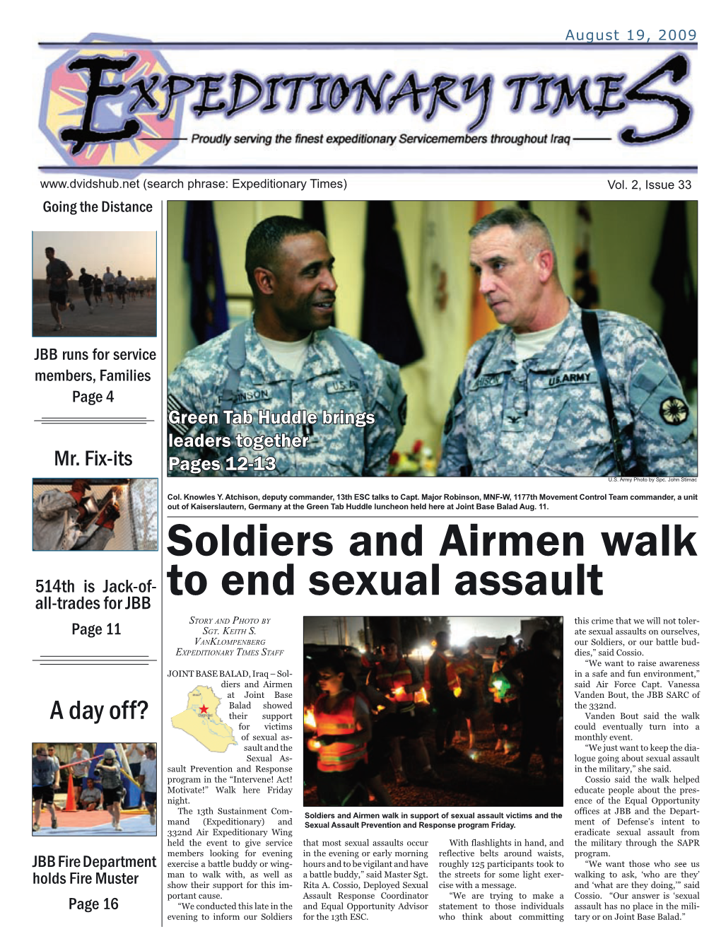 Soldiers and Airmen Walk to End Sexual Assault