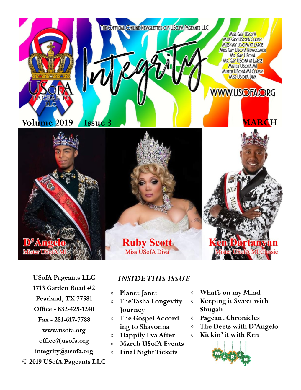 MARCH Volume 2019 Issue 3