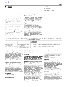 Notices Federal Register Vol