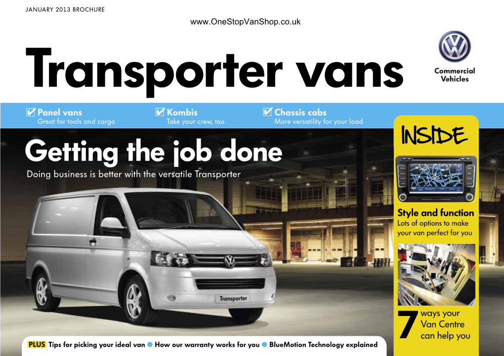 VW Transporter Brochure (Click to Download)