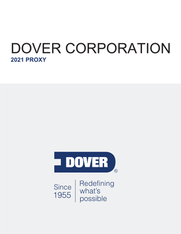 Dover Corporation 2021 Proxy Statement