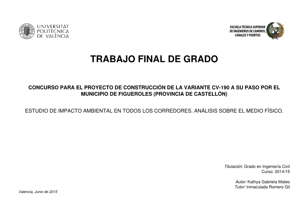 Trabajo Final De Grado