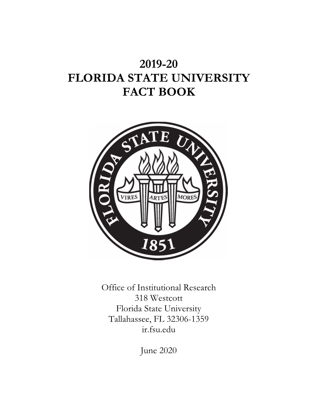 2019-20 Florida State University Fact Book