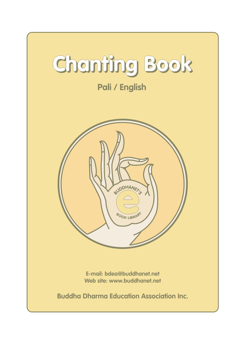 Chanting Bookbook Pali / English