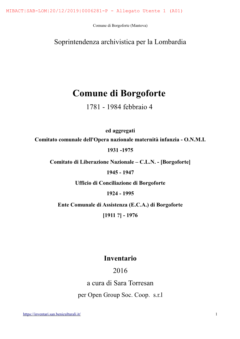 Comune Di Borgoforte (Mantova)