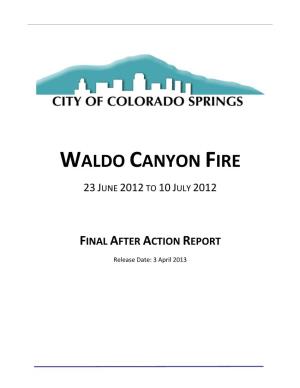 Waldo Canyon Fire