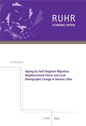 ECONOMIC PAPERS Ageing by Feet? Regional Migration