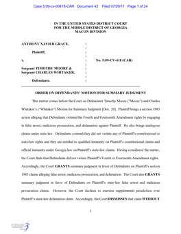 Case 5:09-Cv-00418-CAR Document 42 Filed 07/29/11 Page 1 of 24