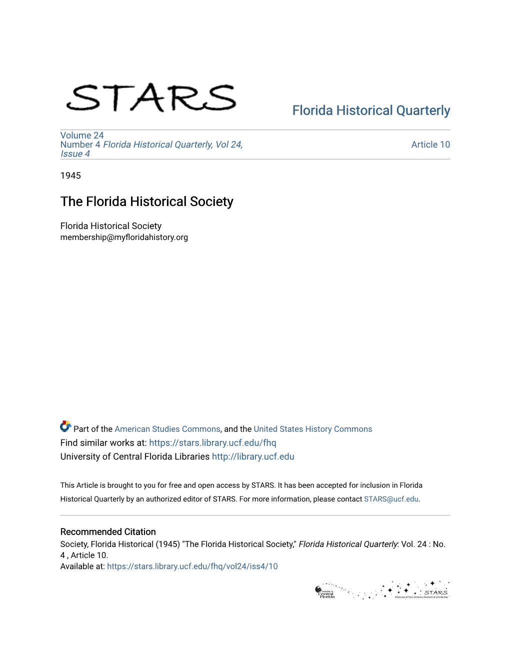 The Florida Historical Society