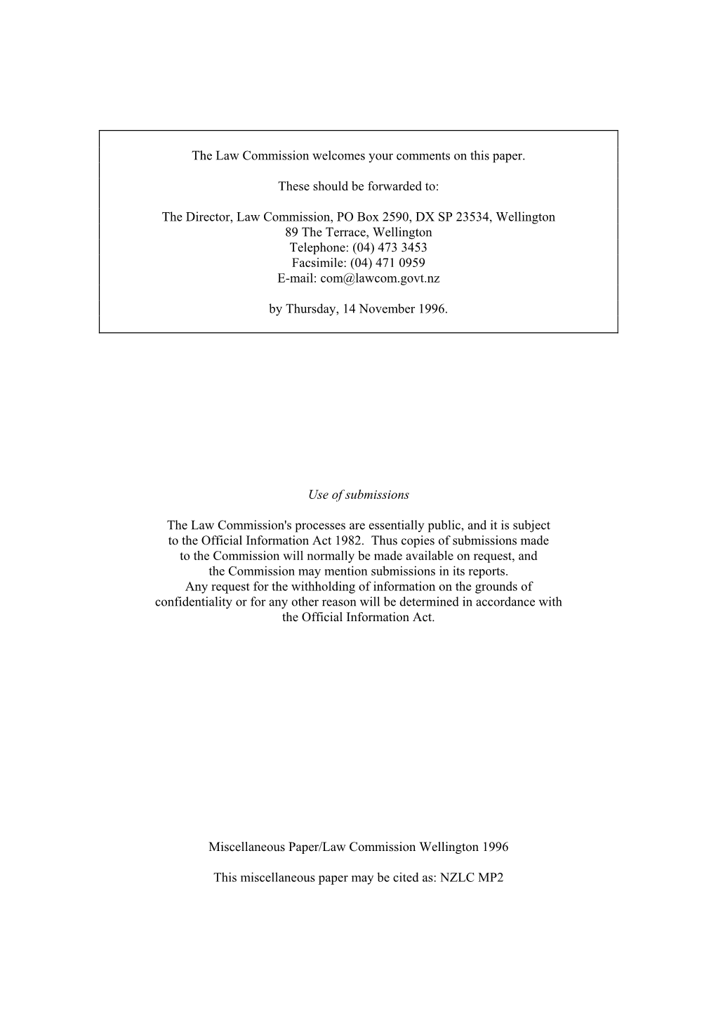 Succession Law: Wills Reforms