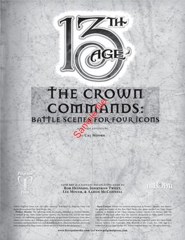 The Crown Commands: Battle Scenes for Four Icons