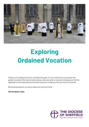 Exploring Ordained Vocation