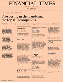 Prospering in the Pandemic: the Top 100 Companies the First in an FT Series on Corporate Resilience in a Year of Human and Economic Devastation