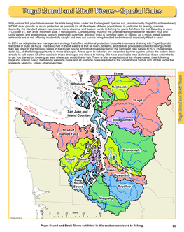 Puget Sound and Strait Rivers - Special Rules