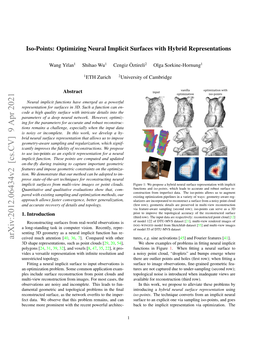 Arxiv:2012.06434V2 [Cs.CV] 9 Apr 2021 Ceived Much Attention [40, 36,7]