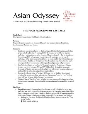 The Four Religions of East Asia