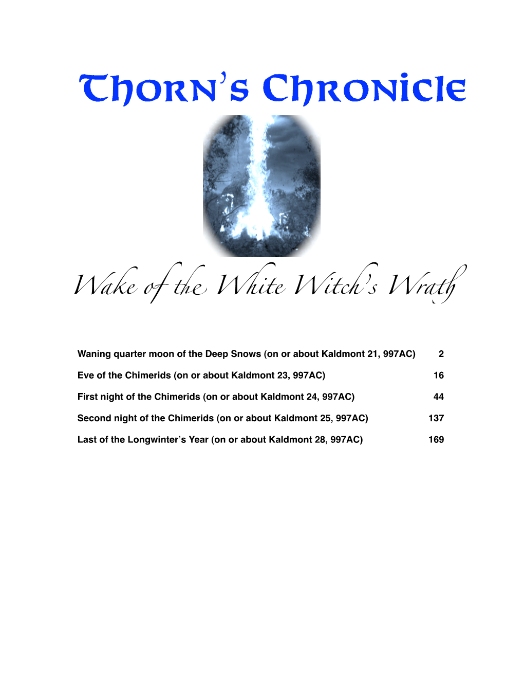 Thorn's Chronicle