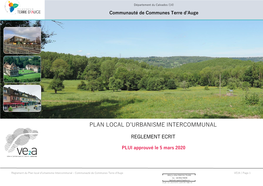 Sommaire PLAN LOCAL D'urbanisme INTERCOMMUNAL