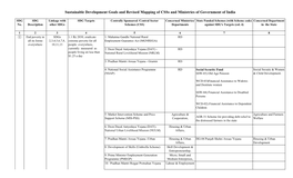 Sustainable Development Goals and Revised Mapping of Csss and Ministries of Government of India