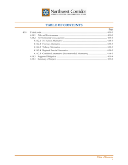 TABLE of CONTENTS Page 4.18 FARMLAND