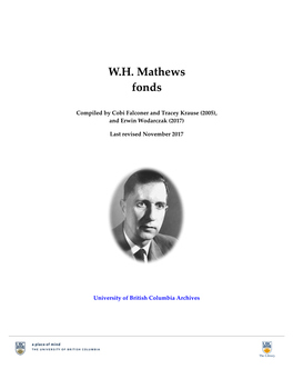 W.H. Mathews Fonds