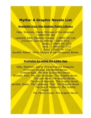 A Graphic Novels List