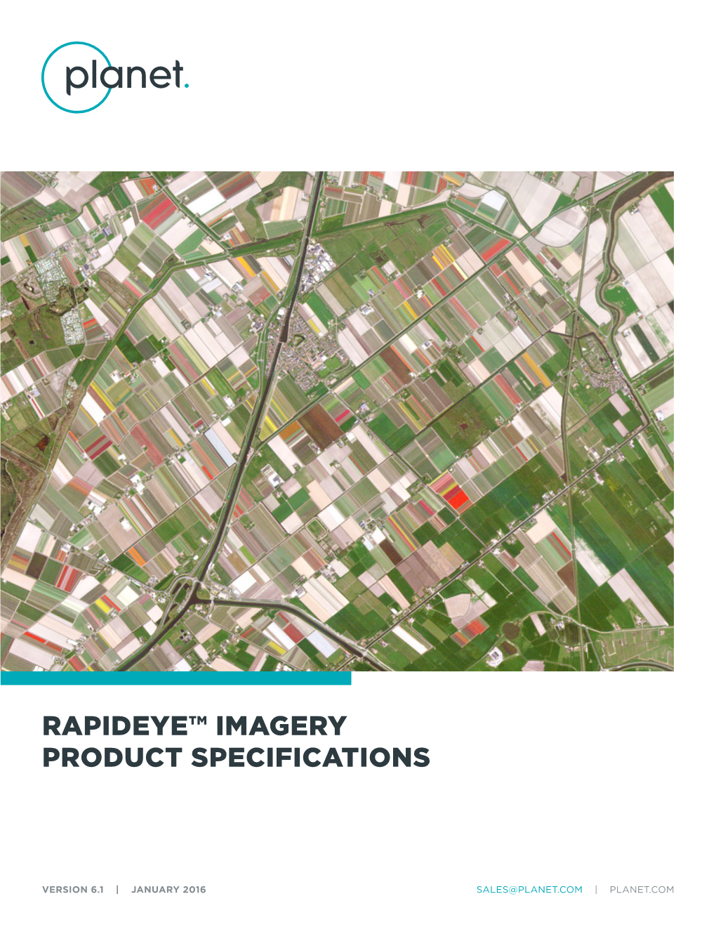 Rapideye™ Imagery Product Specifications