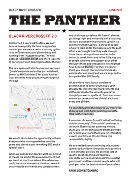 Black River Crossfit June 2018