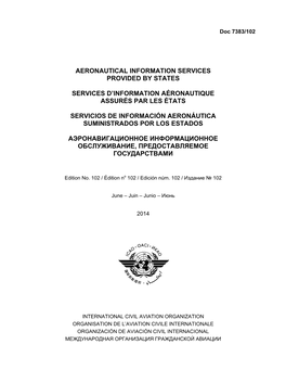 Doc.7383-EN Aeronautical Information Services Provided By
