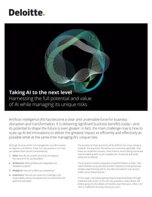 Taking AI to the Next Level Download The