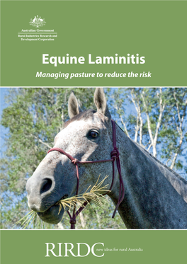 Equine Laminitis Managing Pasture to Reduce the Risk