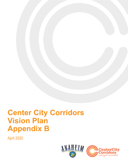 Vision Plan Appendix B Center City Corridors