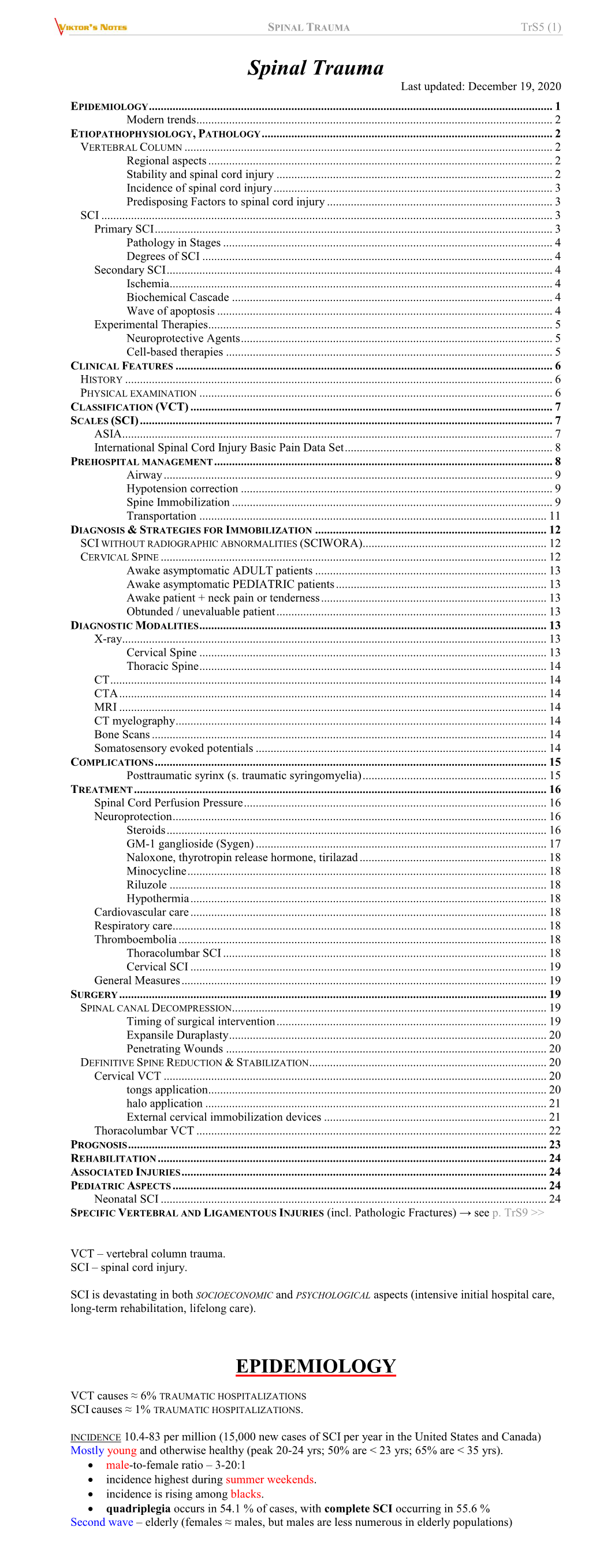 Spinal Cord Injury