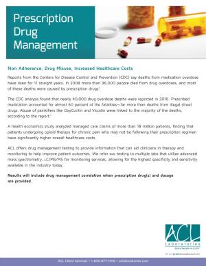 Prescription Drug Management