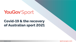 Covid-19 & the Recovery of Australian Sport 2021
