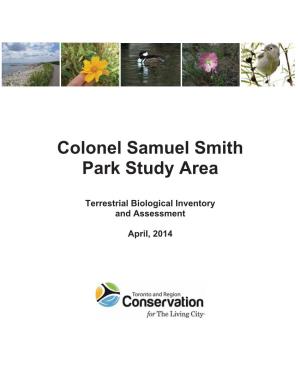 Colonel Samuel Smith Park Study Area