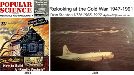 Relooking at the Cold War & Flying on a P-3C Crew