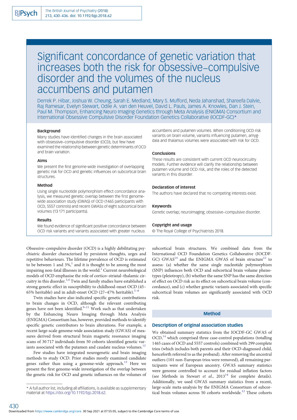 Significant Concordance of Genetic Variation That Increases Both the Risk