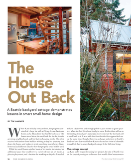 A Seattle Backyard Cottage Demonstrates Lessons in Smart Small-Home Design