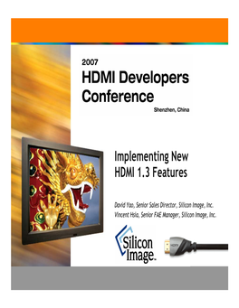 Implementing New HDMI 1.3 Features