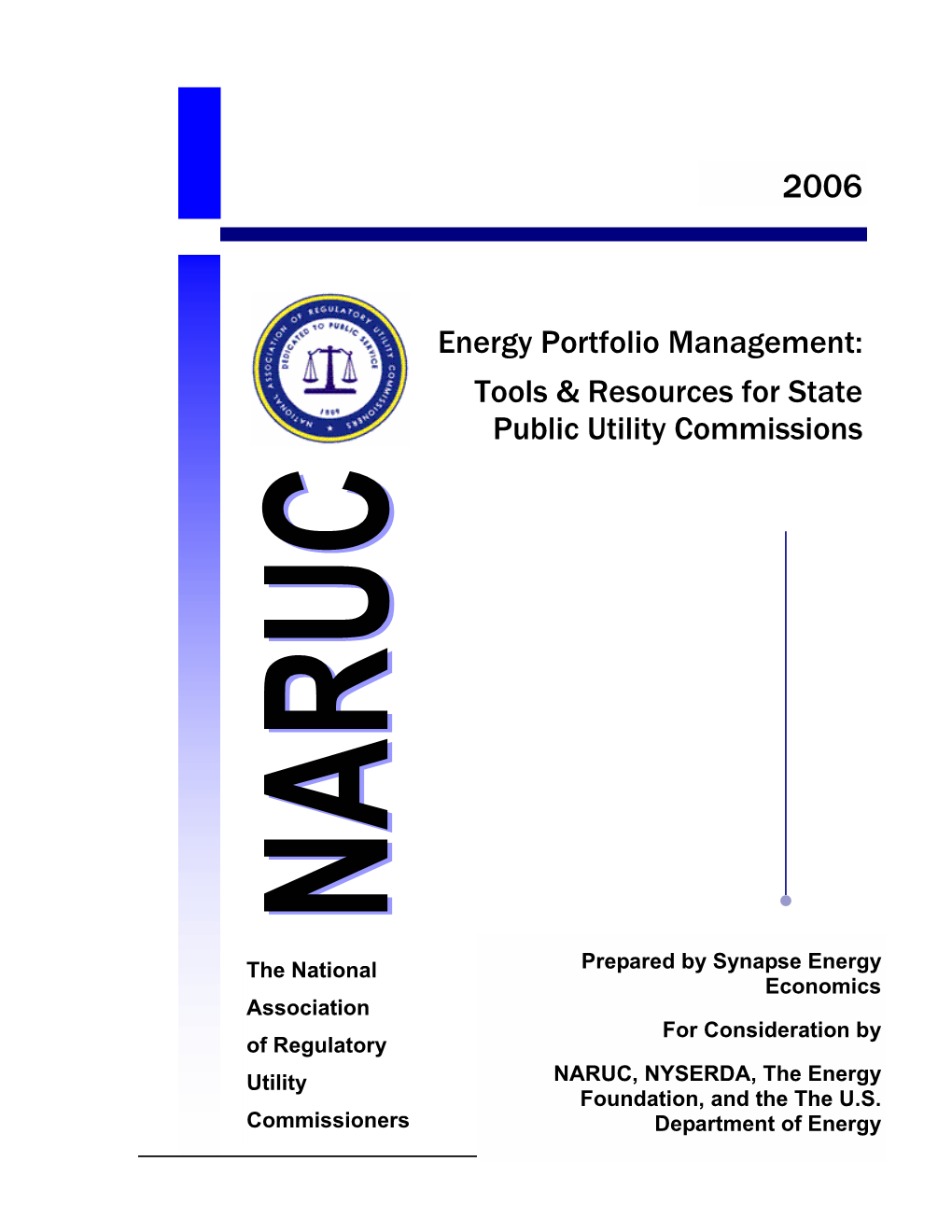 Energy Portfolio Management: Tools & Resources for State Public Utility