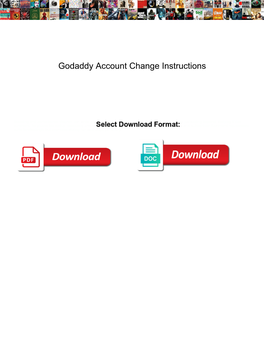 Godaddy Account Change Instructions