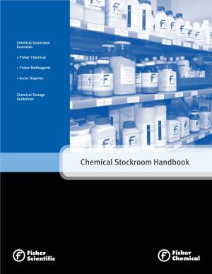 Fisher Scientific Chemical Stockroom Handbook