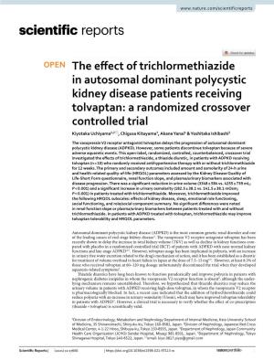 The Effect of Trichlormethiazide in Autosomal Dominant Polycystic